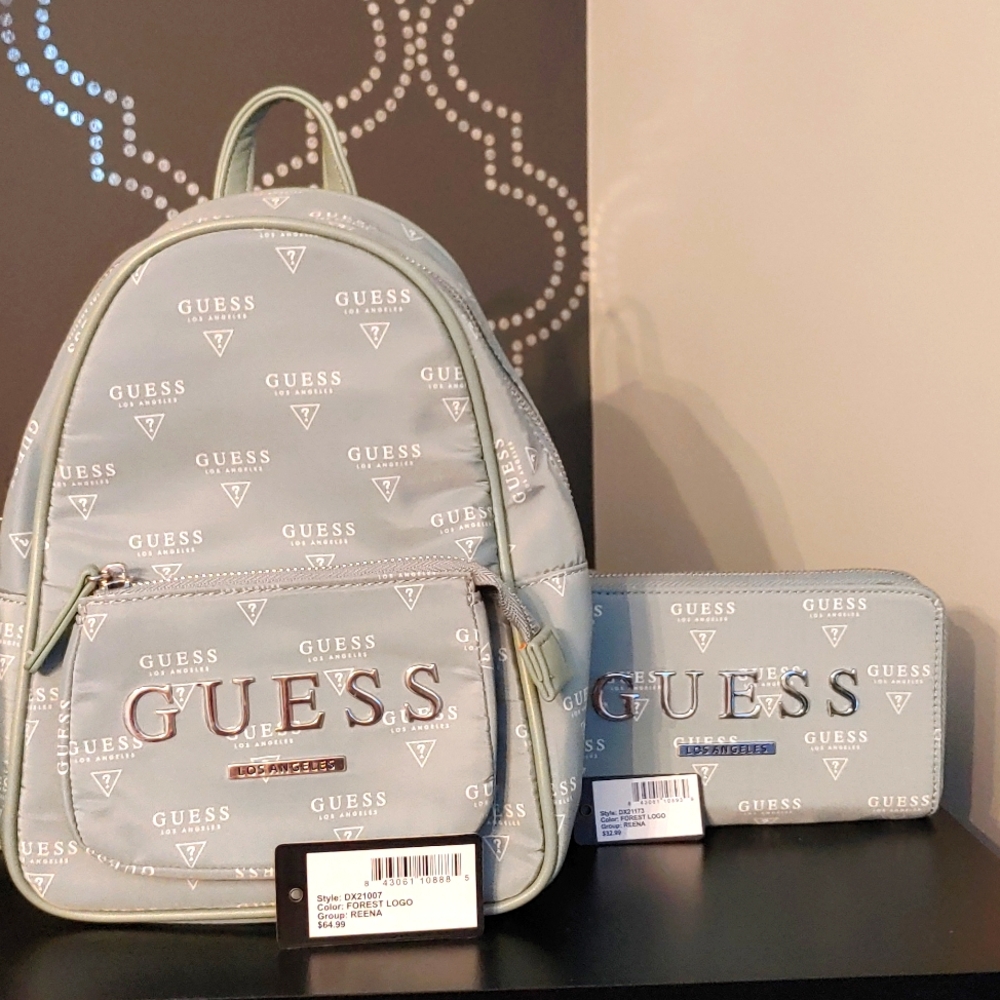 Nice Guess Backpack only used few times. Free wallet come with it!!!